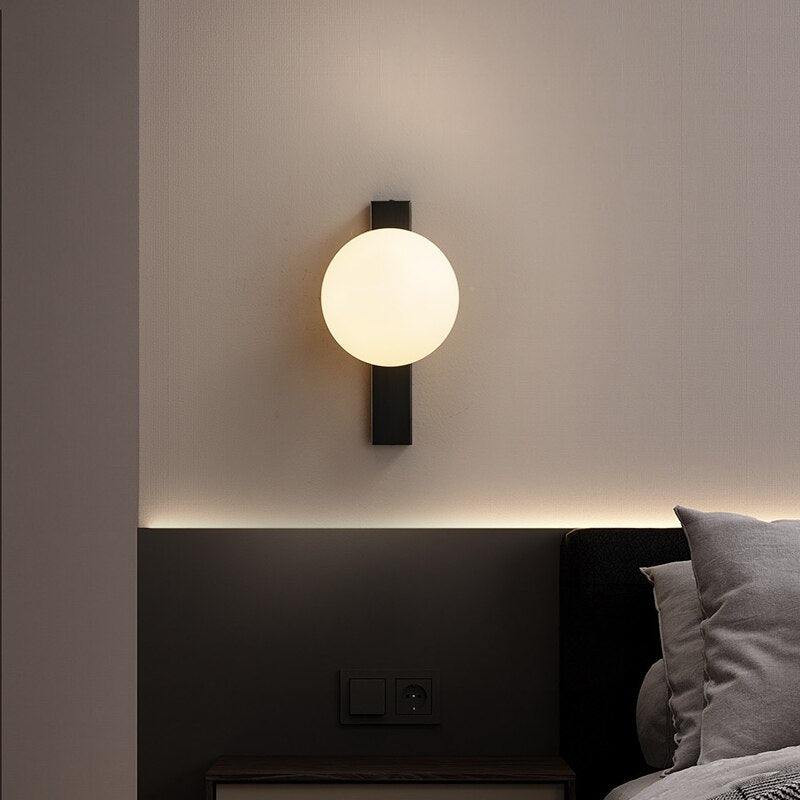 Simple Copper Wall Lamp - Circ LED Wall Sconce