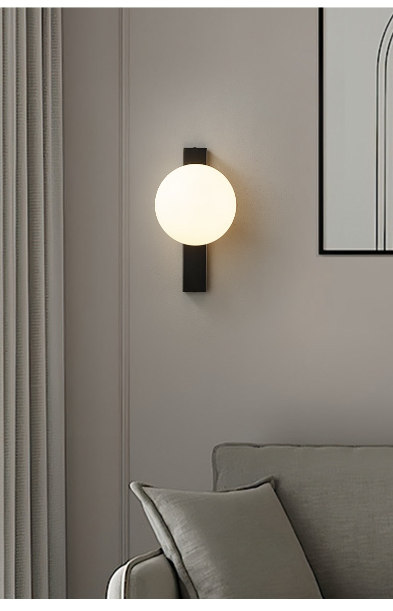 Simple Copper Wall Lamp - Circ LED Wall Sconce