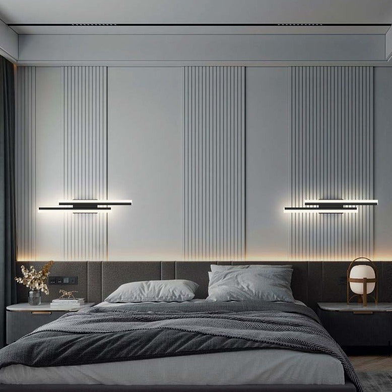 Modern simple led wall lamp strip length light