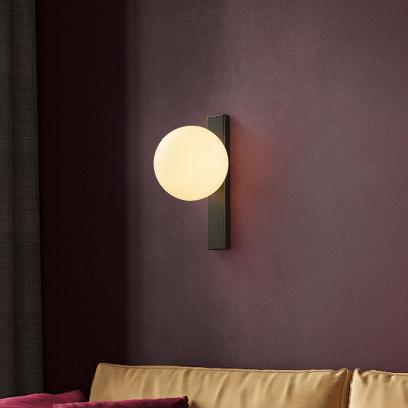 Simple Copper Wall Lamp - Circ LED Wall Sconce
