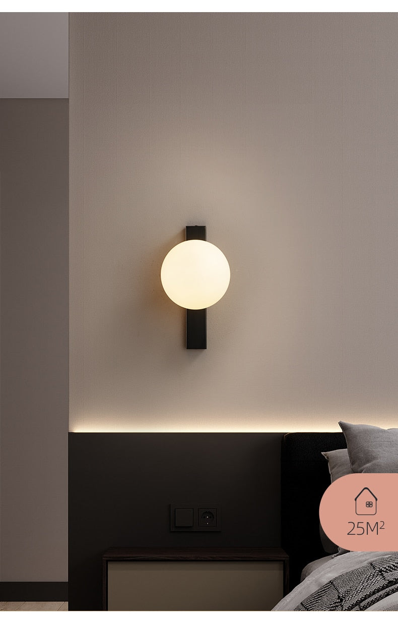 Simple Copper Wall Lamp - Circ LED Wall Sconce