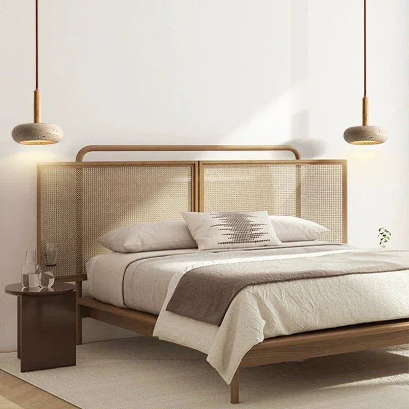 Small Pendant Light with Travertine Stone Design – LED Indoor Lamp for Living Room and Bedroom