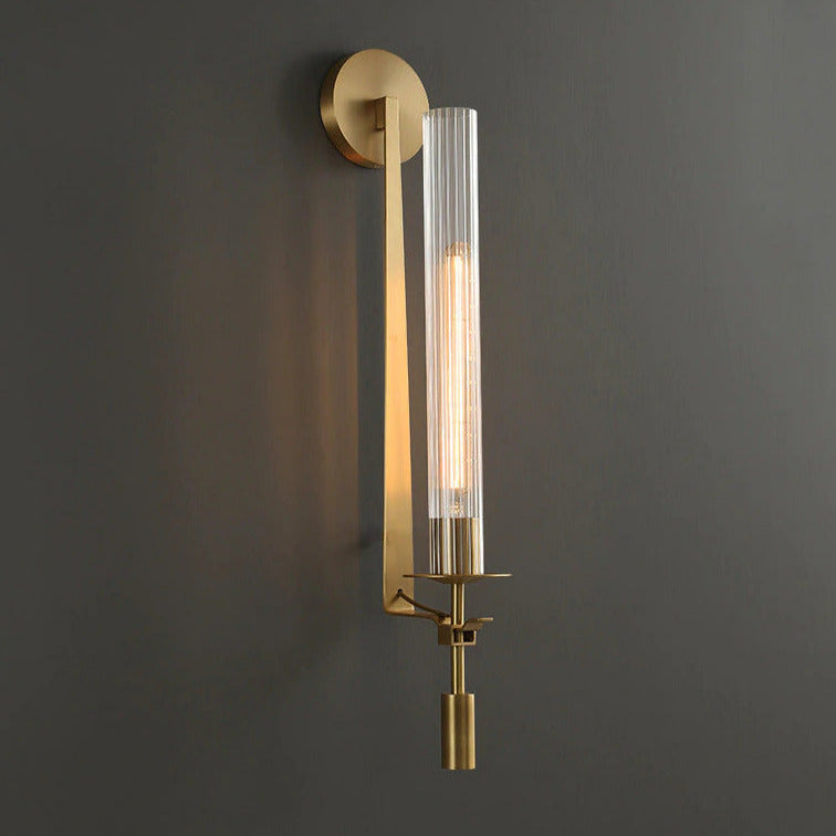 Sarika - Modern Fluted Glass Wall Sconce