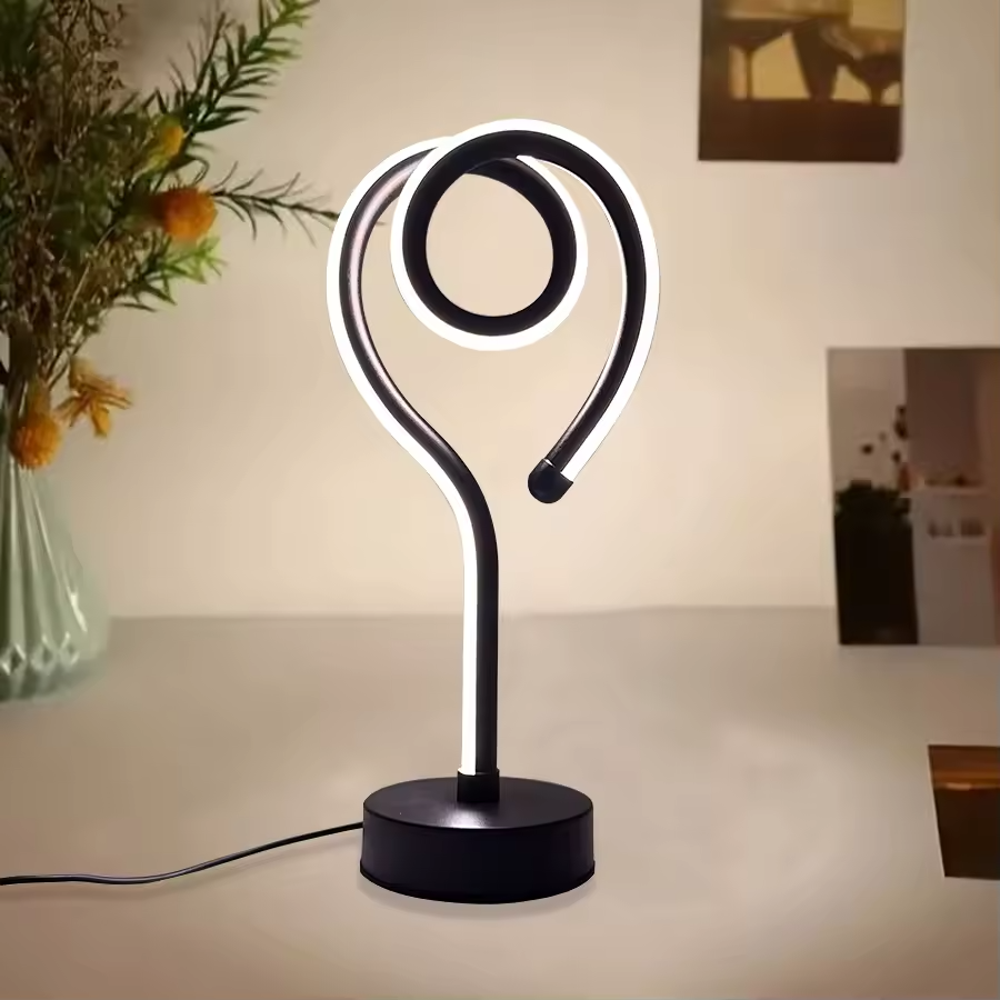 Rivilo | LED Table Lamp with RGB Wave Effect & Touch Control
