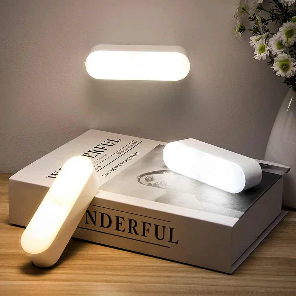 LED USB re -charged wireless movement sensor wall lamp light