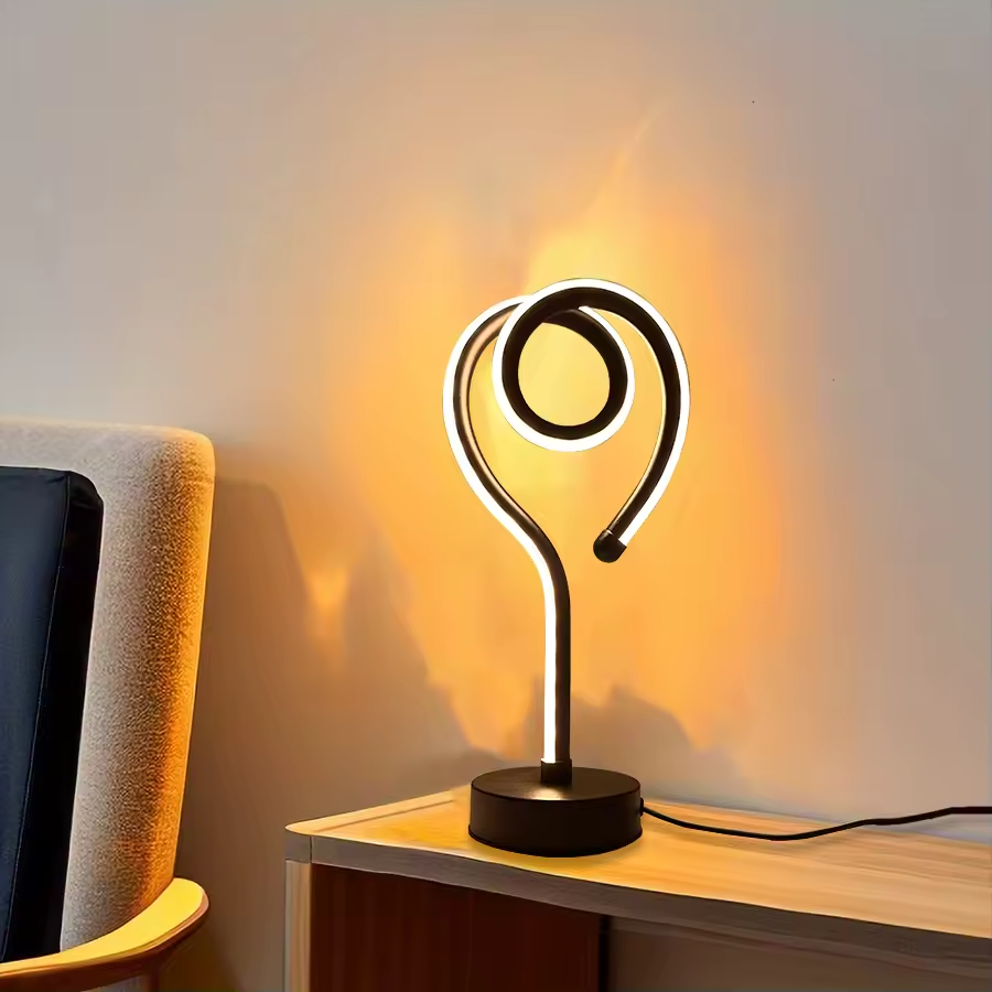 Rivilo | LED Table Lamp with RGB Wave Effect & Touch Control