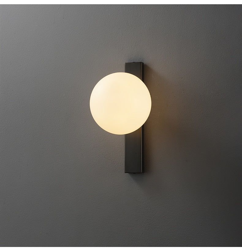 Simple Copper Wall Lamp - Circ LED Wall Sconce