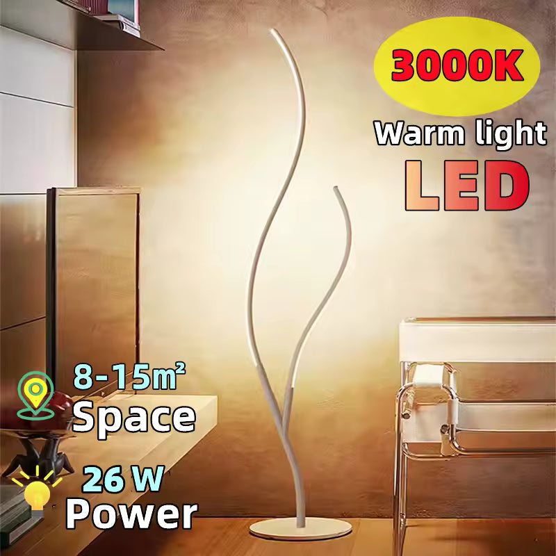 Trelune | Modern Tree-Style LED Floor Lamp with Remote Control & RGB Light Modes