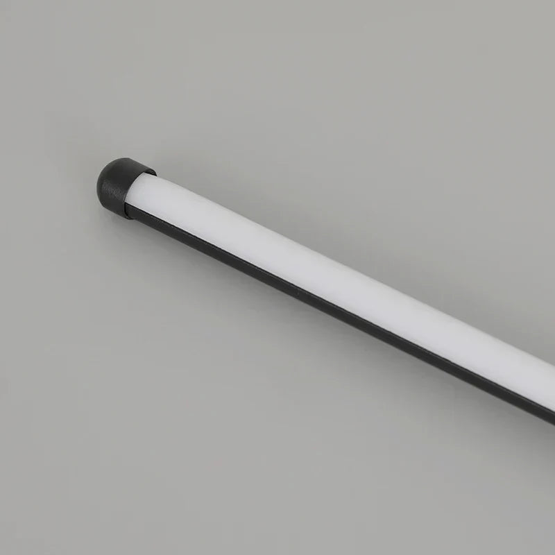 Modern I-Shaped LED Wall Light – Adjustable Three-Tone Wall Lamp for Bedroom and Living Room, Black Aviation Aluminum Sconce