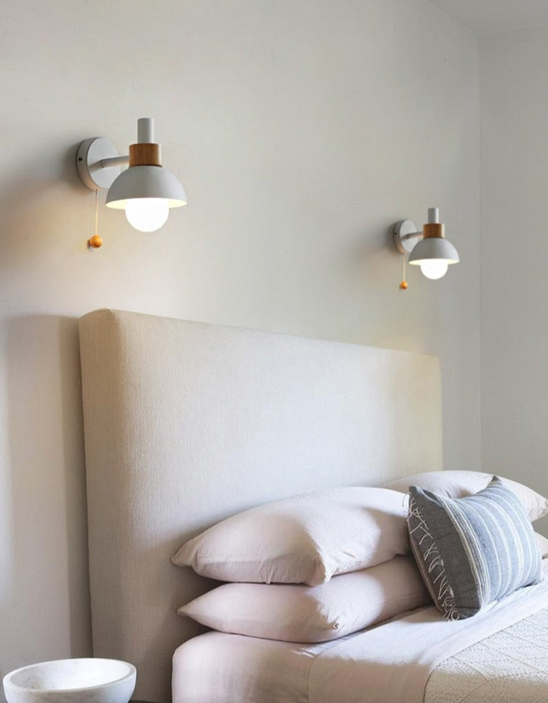 Colorful Nordic Pull Switch Wall Sconce