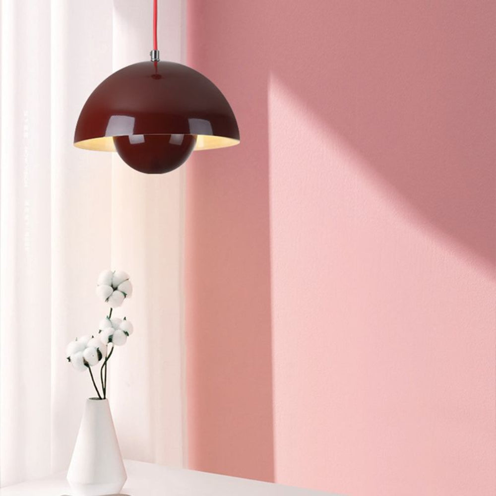 Semi-circular coloured chandelier