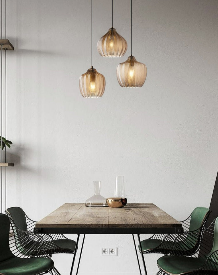 Jasper - Textured Glass Pendant Lights