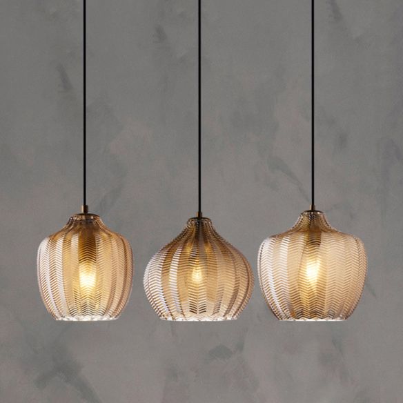 Jasper - Textured Glass Pendant Lights