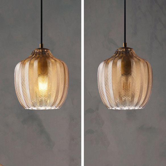Jasper - Textured Glass Pendant Lights