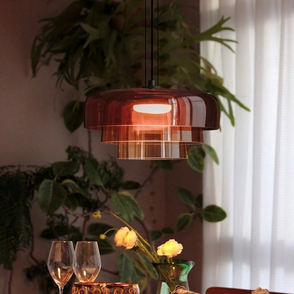 Vitréa | Glass ceiling lamp with historical charm