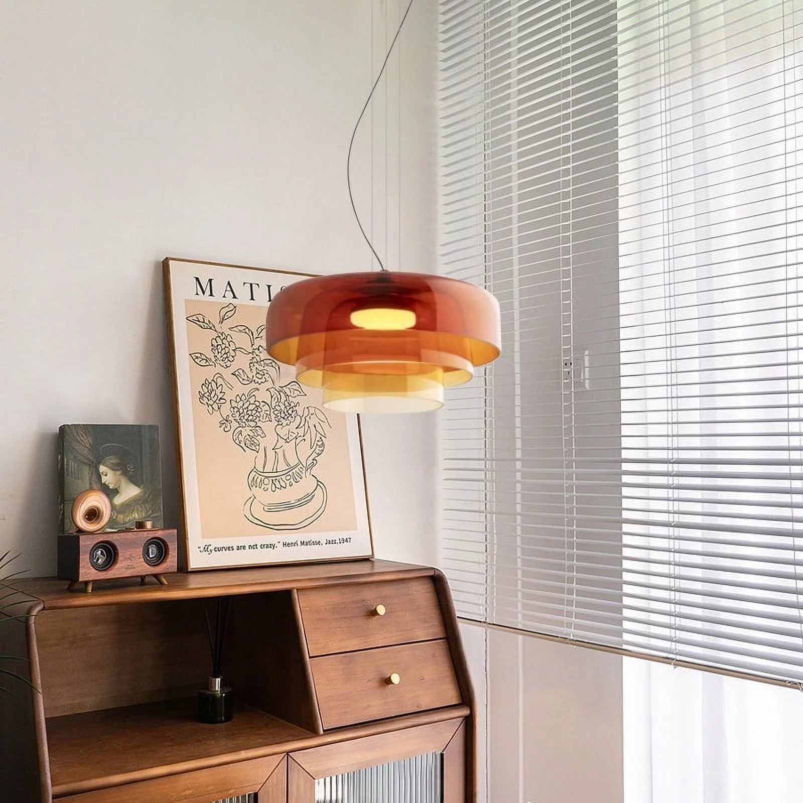Vitréa | Glass ceiling lamp with historical charm