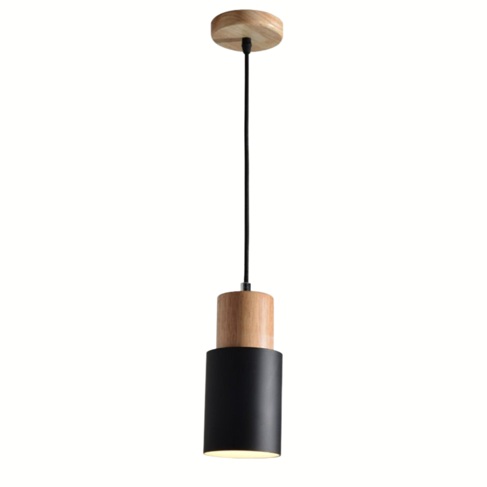 Colorful Nordic Wooden Base Pendant Light