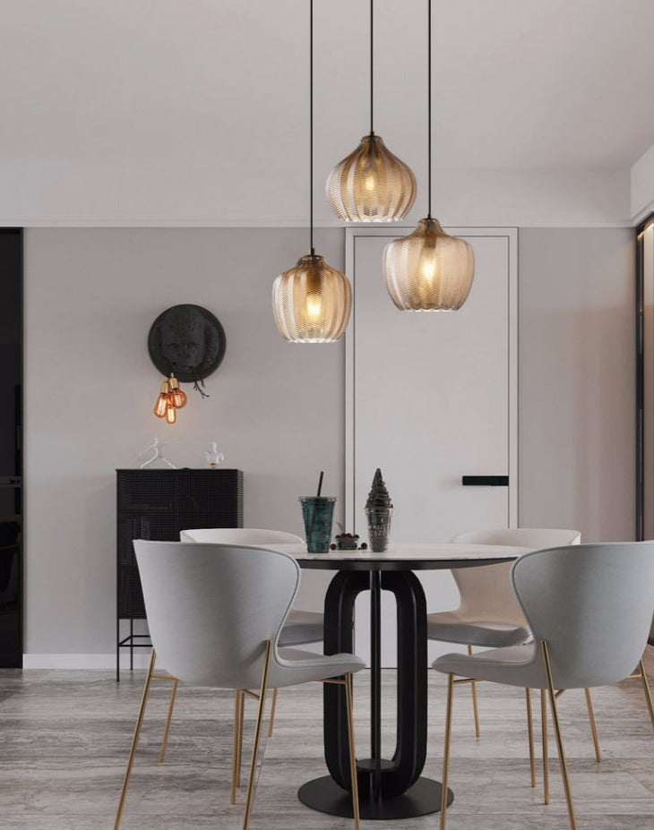 Jasper - Textured Glass Pendant Lights