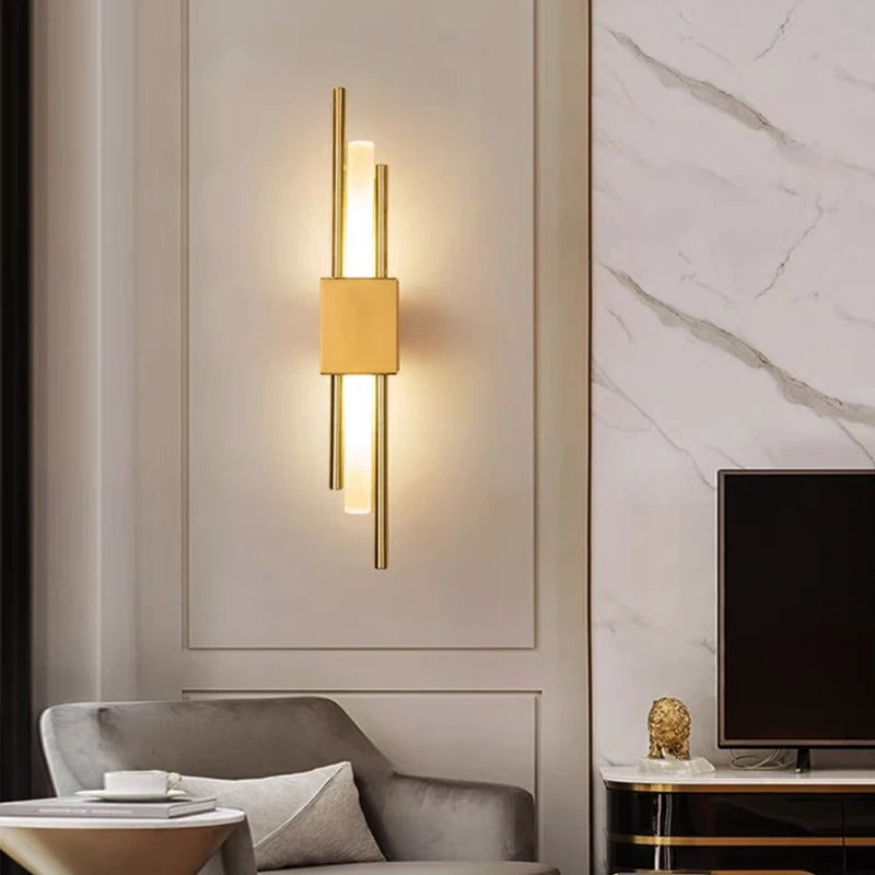 LED Staggered Wireless Wall Sconce – Usb Rechargeable Indoor Lighting for Modern Home Decor