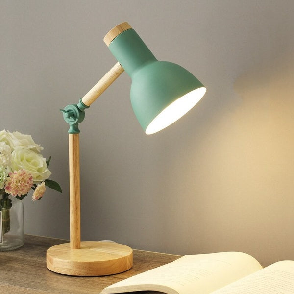 Nordic LED lamp made of wood