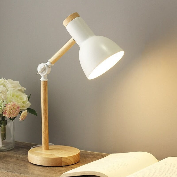 Nordic LED lamp made of wood