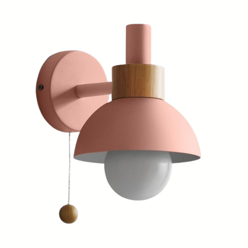 Colorful Nordic Pull Switch Wall Sconce