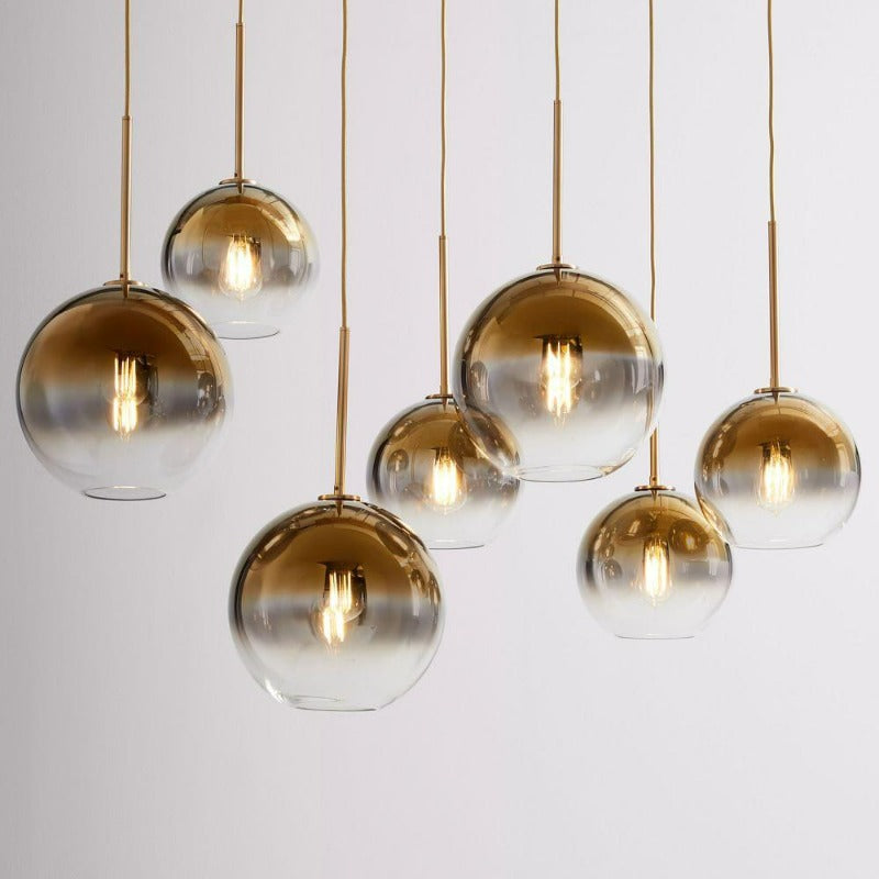 Zaire - Modern Glass Globe Pendant Lights