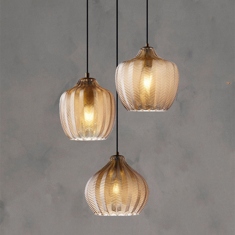 Jasper - Textured Glass Pendant Lights