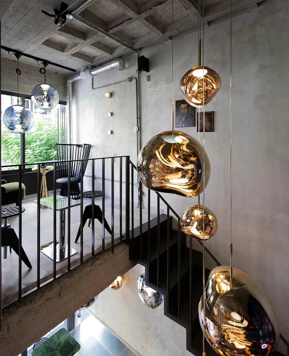Colorful Warped Pendant Lights