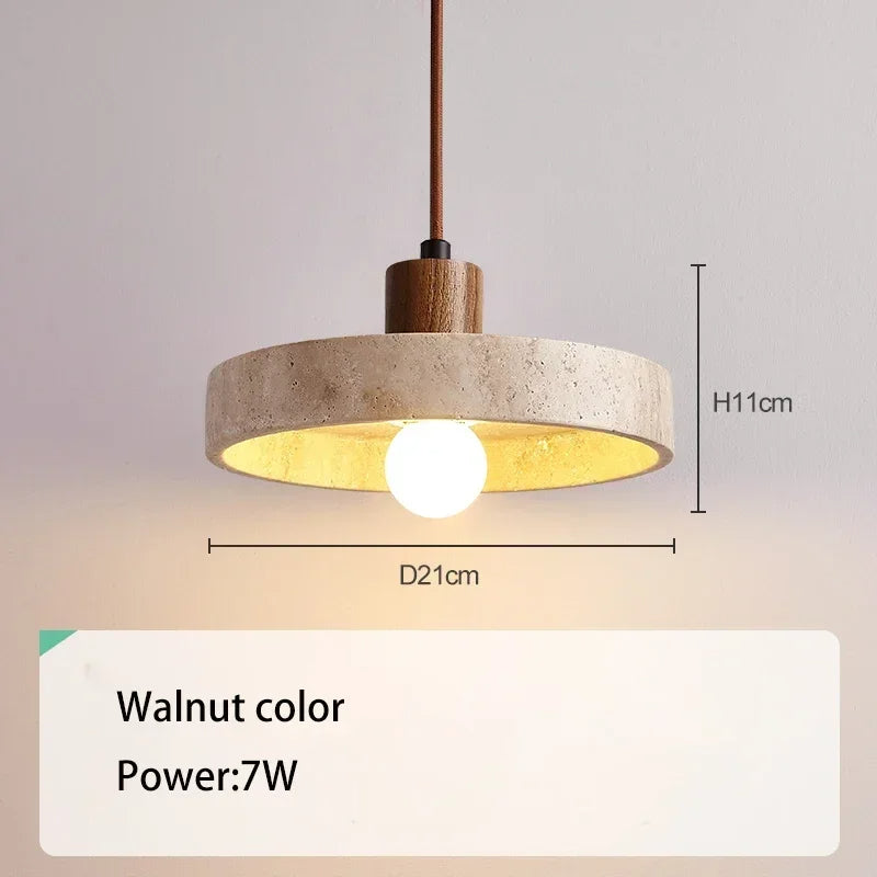Cavalume | Natural Stone Pendant Light with E27 LED Bulb
