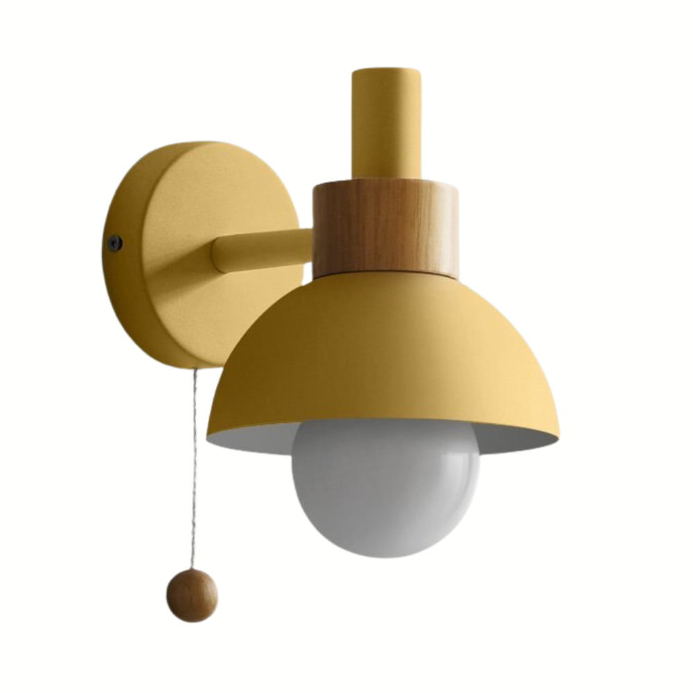 Colorful Nordic Pull Switch Wall Sconce